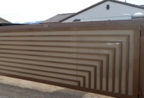 Example of Wrought Iron Driveway Gate, Artistic Iron Works, Las Vegas NV